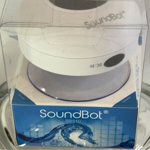 🆕  SoundBot SB510 Splash Resistant Wireless Bluetooth Speaker – White – 🆕 in Box